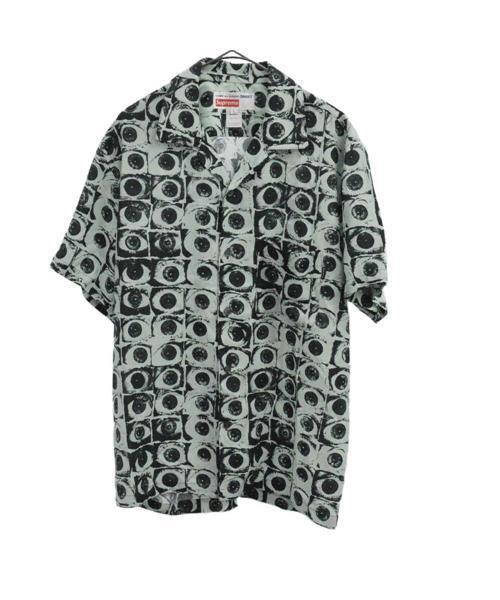 ブランド古着】目玉模様総柄レーヨン開襟半袖シャツ（シャツ/ブラウス