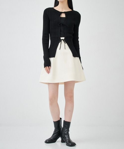 CLANE/クラネ】WIDE BELT CONSTRUCTIVE MINI SKIRT（スカート）｜CLANE