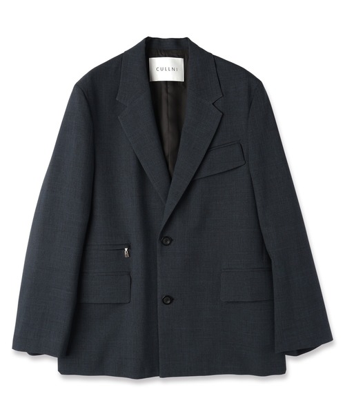 セール】Glen Check Zip Pocket Tailored Jacket（テーラード