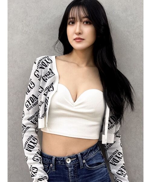 GYDA せいせいコラボGS metalストーンストラップビスチェ ブラック