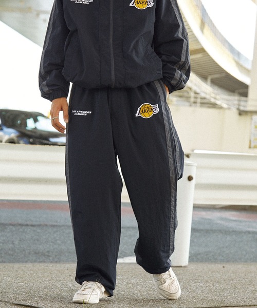 NBA/エヌビーエー 別注 チームロゴ刺繍 サイドライン ドロスト撥水