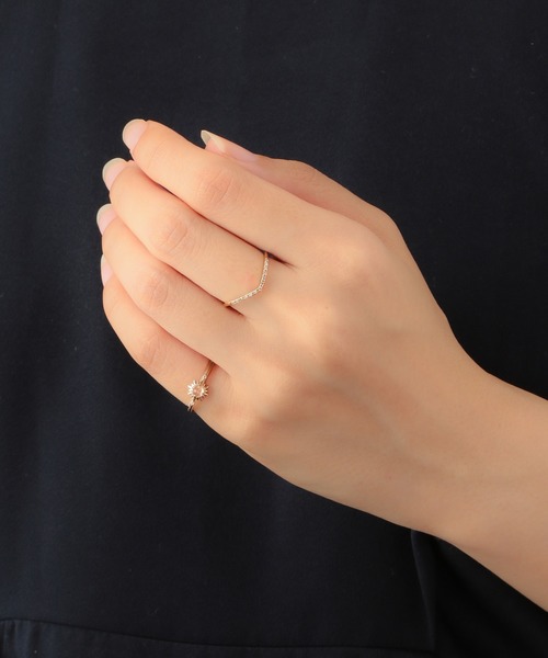 agete（アガット）の「K10ピンキーリング（リング）」 - WEAR