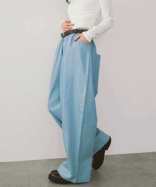 ダンガリーイージーパンツ（デニムパンツ）｜HANNE（アン）の