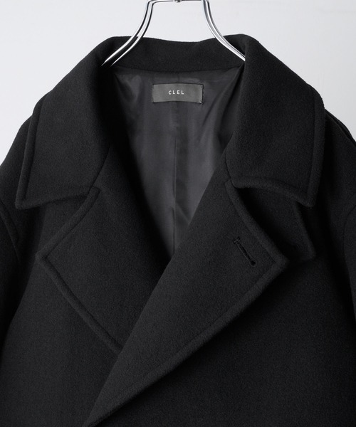 セール】【CLEL】Wool Blend Tech Melton Double Chester Coat
