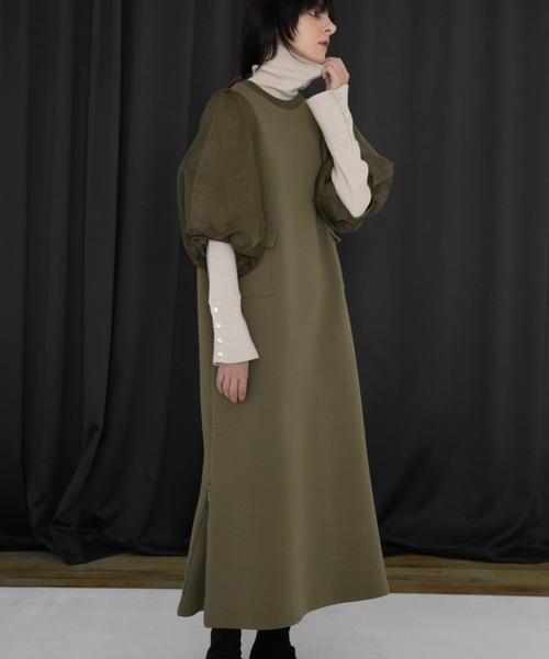 WILLFULLY（ウィルフリー）の「organdy gently half sleeve zip ponte