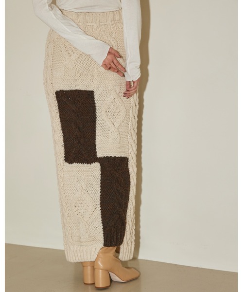 TODAYFUL（トゥデイフル）の「Patchwork Knit Skirt（スカート）」 - WEAR