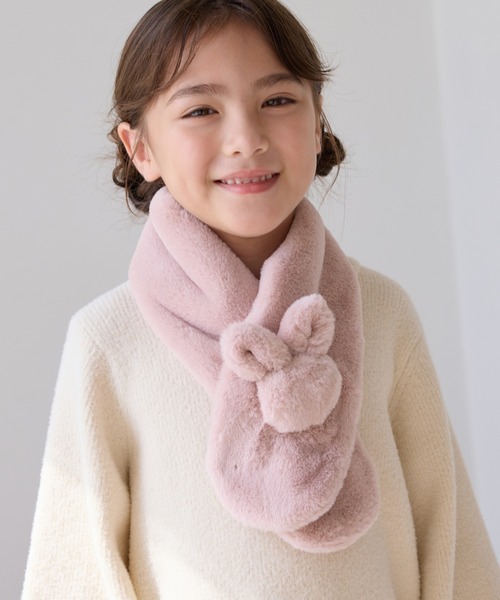 KIDS/キッズ】うさぎモチーフファーティペット（マフラー）｜ROPE