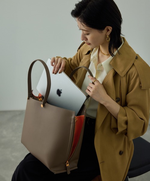 E'POR】Y BAG Wide【通勤】【A4対応】【雑誌掲載】（トートバッグ）｜E