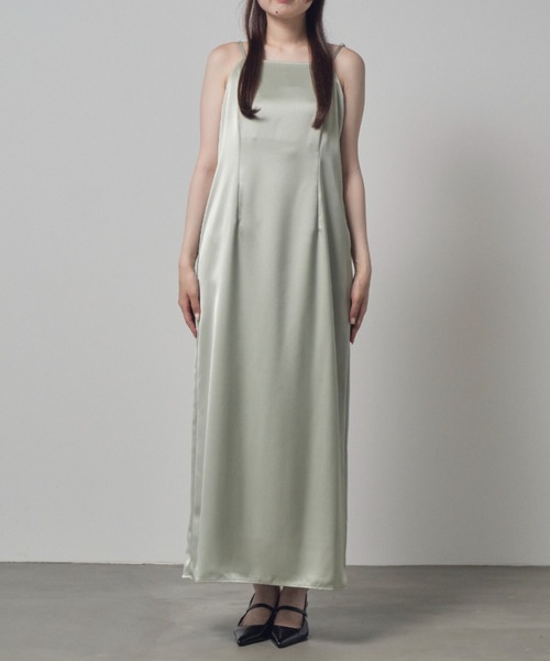 セール】サテンミニマルドレス / satin minimal dress（ドレス