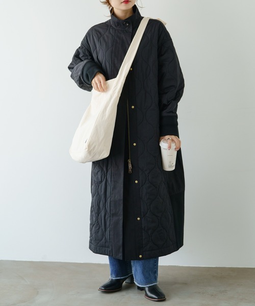 PUAL CE CIN（ピュアルセシン）の「異素材MIXモッズコート（モッズ