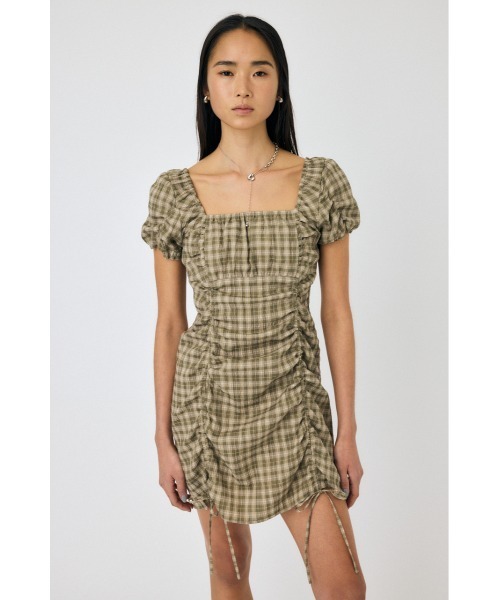 セール】GATHER RIBBON MINI ドレス（ワンピース）｜MOUSSY（マウジー