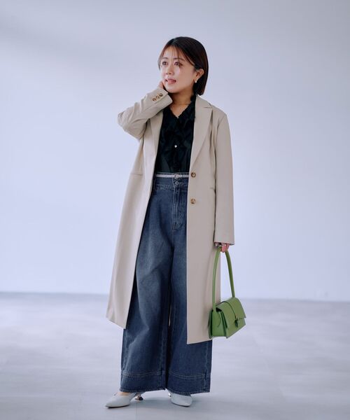 バックフレアテーラードコート 【低身長・小柄女性】（その他アウター