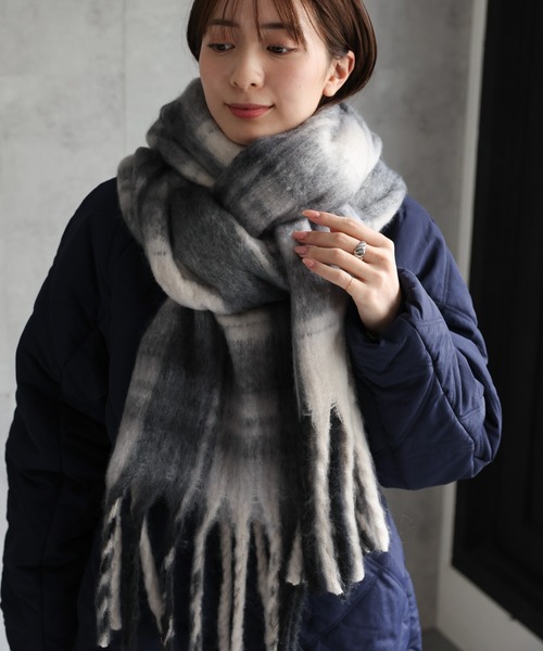 Kota Gushikenマフラー ストール Kota Gushiken(コウタ グシケン) 19AWOVERSIZED SCARF REDオーバー