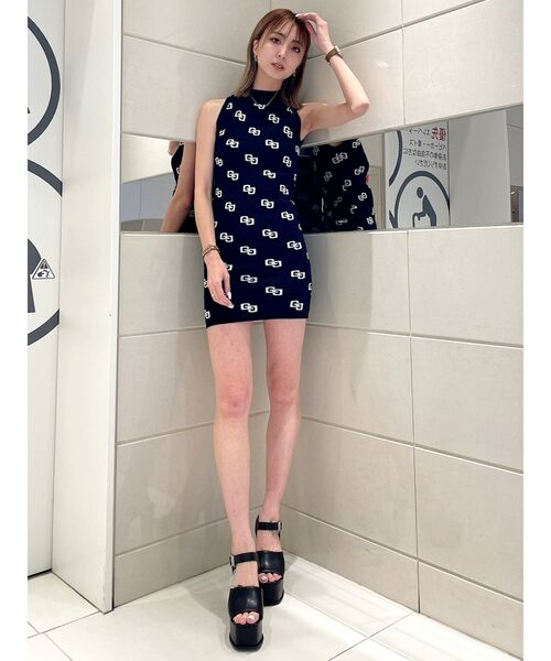 GYDA（ジェイダ）の「GG PATTERNアメスリニットワンピース（ワンピース