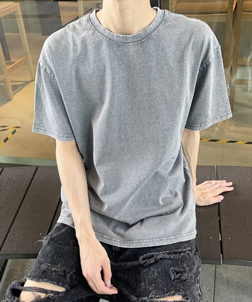 セール】【ヴィンテージライク】ピグメント加工半袖Tシャツ（Tシャツ