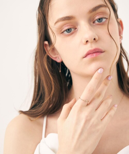 ete（エテ）の「○[チェリーブロッサム] K10MPG ホワイトトパーズ