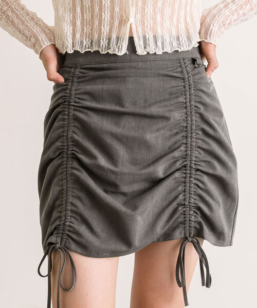 セール】裾ドロストミニスカート（スカート）｜OLIVE des OLIVE