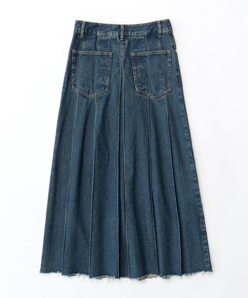 MAISON SPECIAL（メゾンスペシャル）の「Pleated Denim Skirt