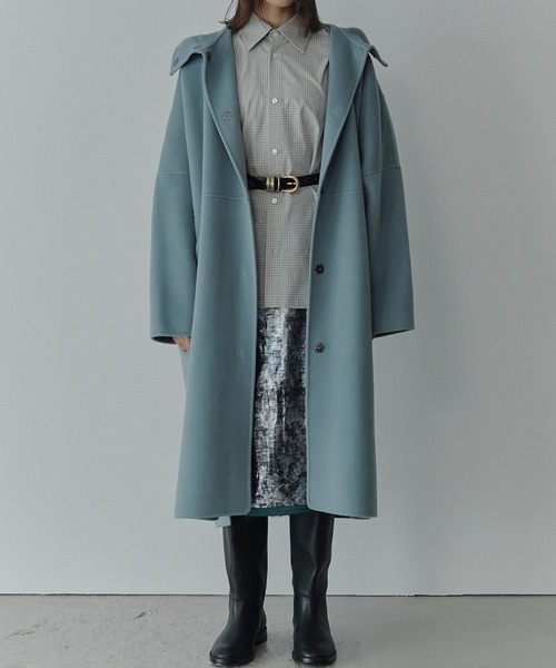セール】フードダブルフェイスコート / Hooded Double-Face Coat