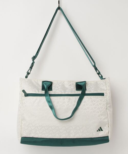 adidas（アディダス）の「シューズケース付き モノグラム トートバッグ