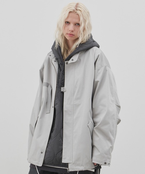 AIVER（アイバー）の「AIVER バックサテンショートモッズコート