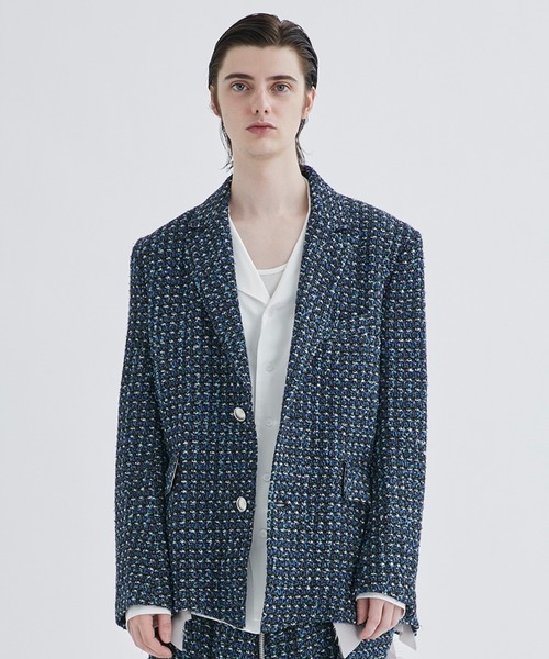 sulvam（サルバム）の「【sulvam/サルバム】FANCY TWEED OVER JACKET