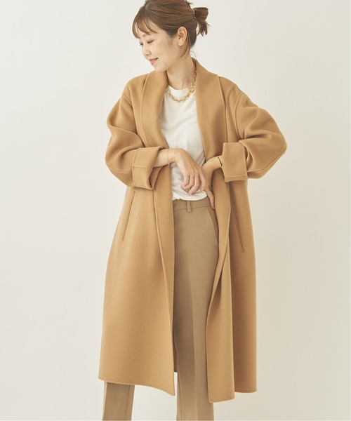 plage（プラージュ）の「160Sショールカラーベルテッドコート