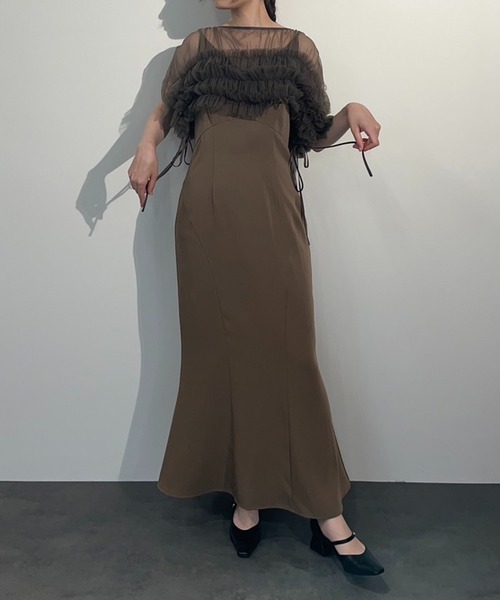 セール】ボリュームソフトチュールドレス / volume soft tulle dress