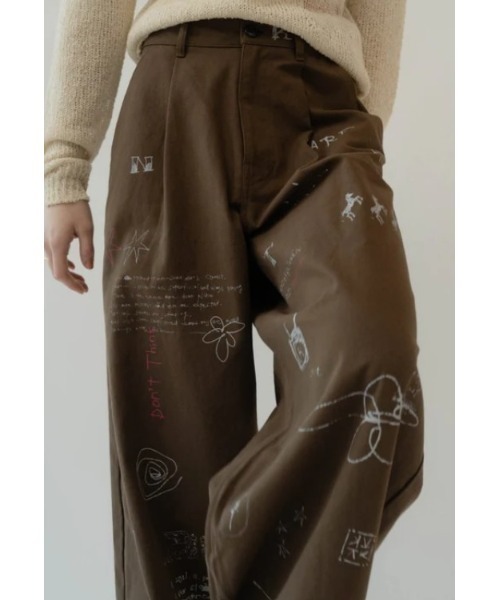 knuth marf high waist tattoo pants Sサイズ