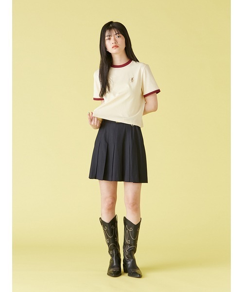 LILY BROWN（リリーブラウン）の「ベルト付きプリーツスカショーパン