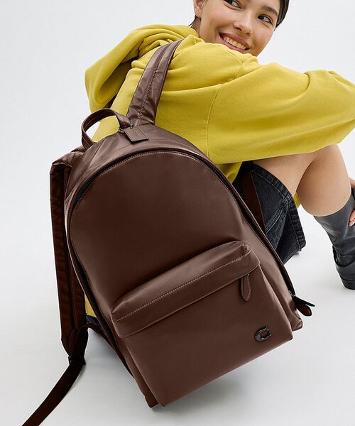 COACH ダークブラウン リュック