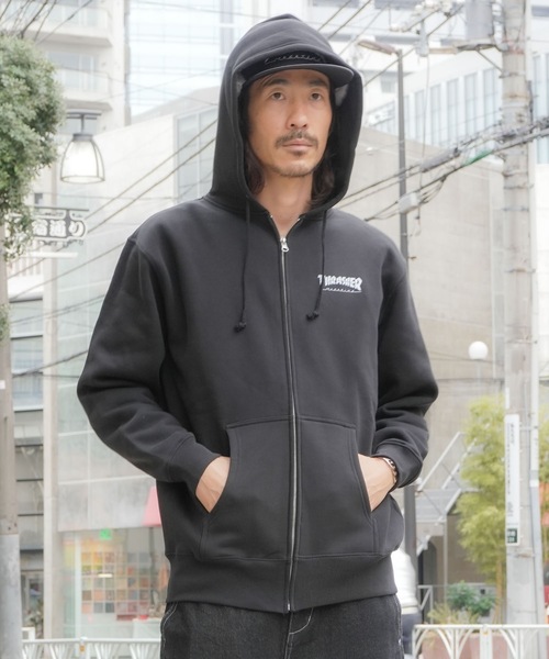CRACKED HOMETOWN ZIP HOODIE SWEAT PARKA/THRASHER/スラッシャー 定番