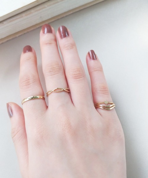 K10 Lucia つちめボリューム リング（リング）｜NOIR DE POUPEE（ノ