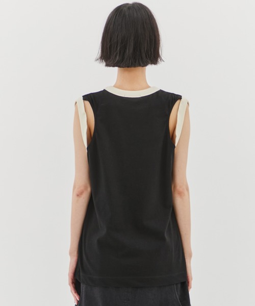 CINOH/チノ】《STUDIOUS別注》RINGER TANK TOP/リンガータンクトップ