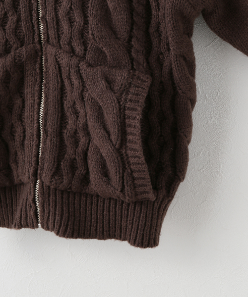AFB / エーエフビー FUR ALAN KNIT HOODIE（パーカー）｜AFB