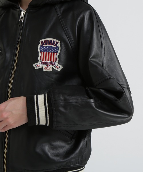 SIGNATURE HOODED LEATHER / シグネチャーフードレザージャケット