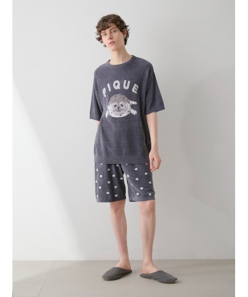 gelato pique（ジェラートピケ）の「【HOMME】あざらしジャガードプル