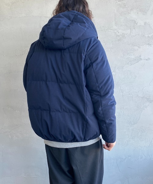 セール】[LACOSTE/ラコステ] ワンポイント刺繍ロゴ ピケフードダウン