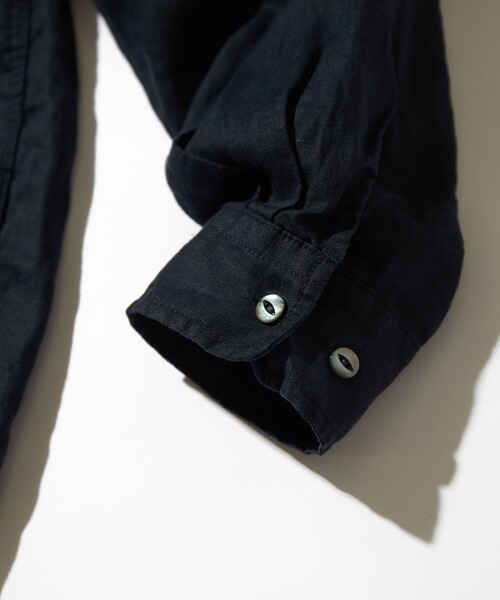 CAHLUMN（カウラム）の「CAHLUMN/カウラム Belgium Linen Open Collar