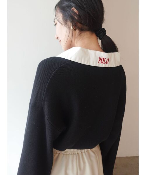 POLO BCSコラボ】シャツカラーカフスニットプルオーバー（ニット