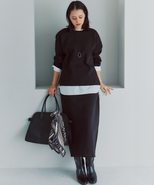 セール】【洗える】コットンエアーダンボール Iライン スカート