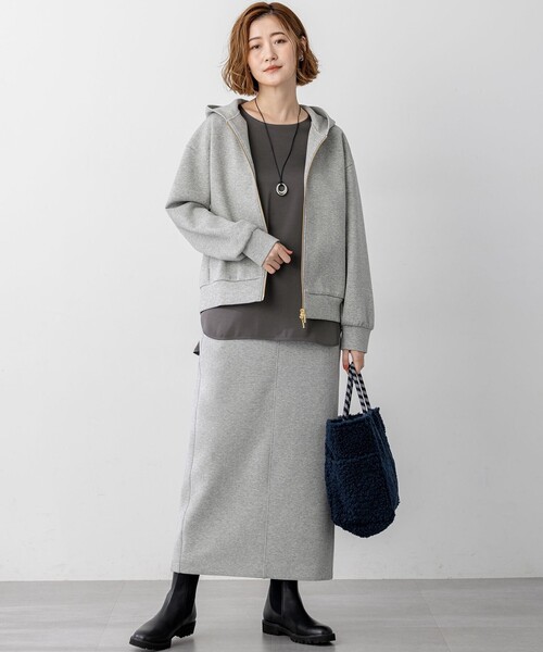 セール】【洗える】コットンエアーダンボール Iライン スカート