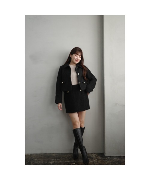 Royal Boucle Mini Skirt（スカート）｜Her lip to（ハーリップトゥー