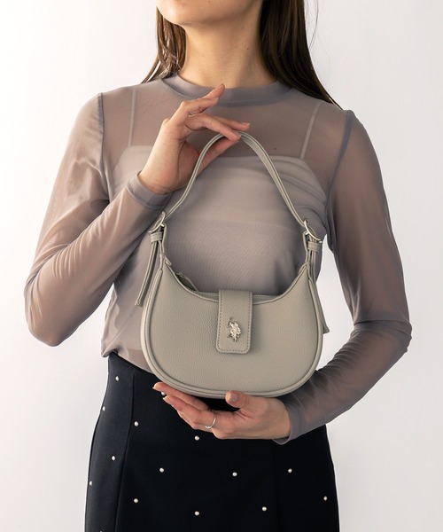 セール】【U.S. POLO ASSN.】≪別注≫ 3WAY Half Moon Bag / ハーフ