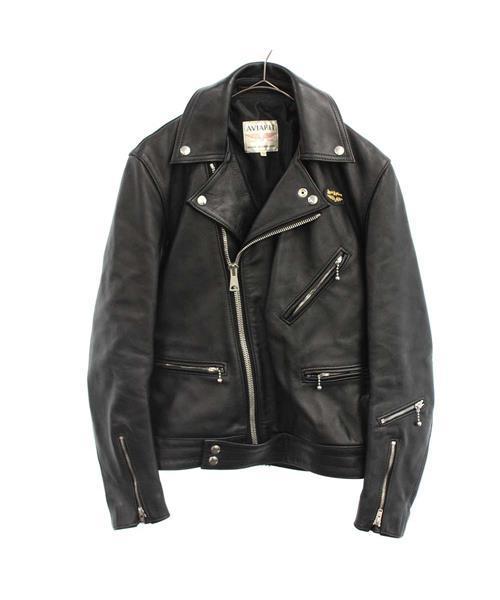 ブランド古着】サイクロン タイトフィットダブルレザーライダース