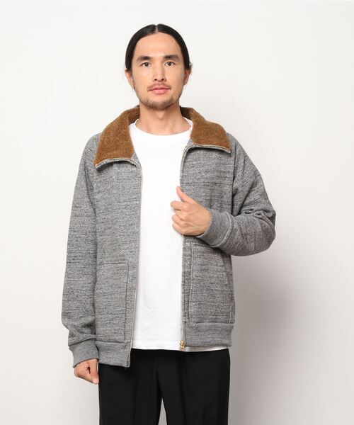 Jackman（ジャックマン）の「GG Sweat Boa Collar（ブルゾン）」 - WEAR