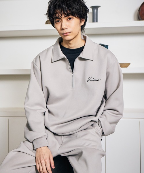 セール】【セットアップ可】マットスエードダンボールハーフZIP