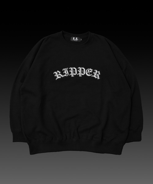 セール】【RIPPER】オールドイングリッシュ カレッジロゴ ビッグ