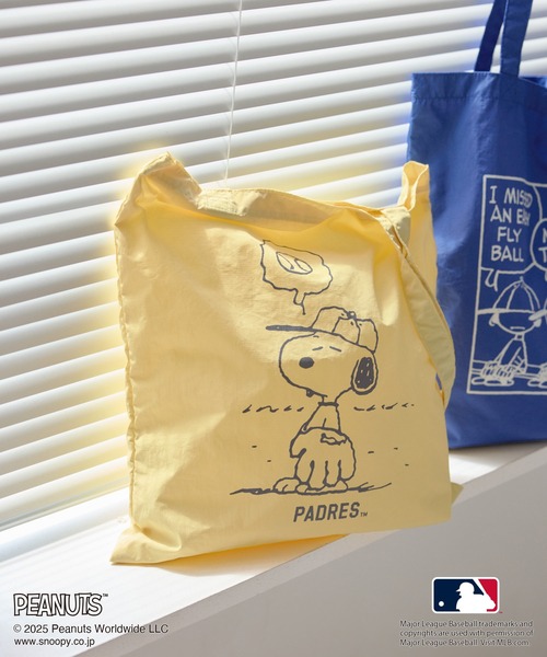 セール】【PEANUTS×MLB COLLECTION by ROPE' PICNIC】プリントトート