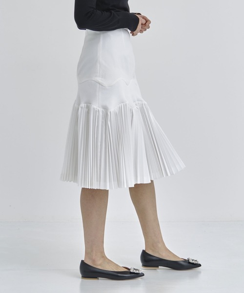 TOGA PULLA/トーガプルラ】Taffeta pleats skirt/タフタプリーツ